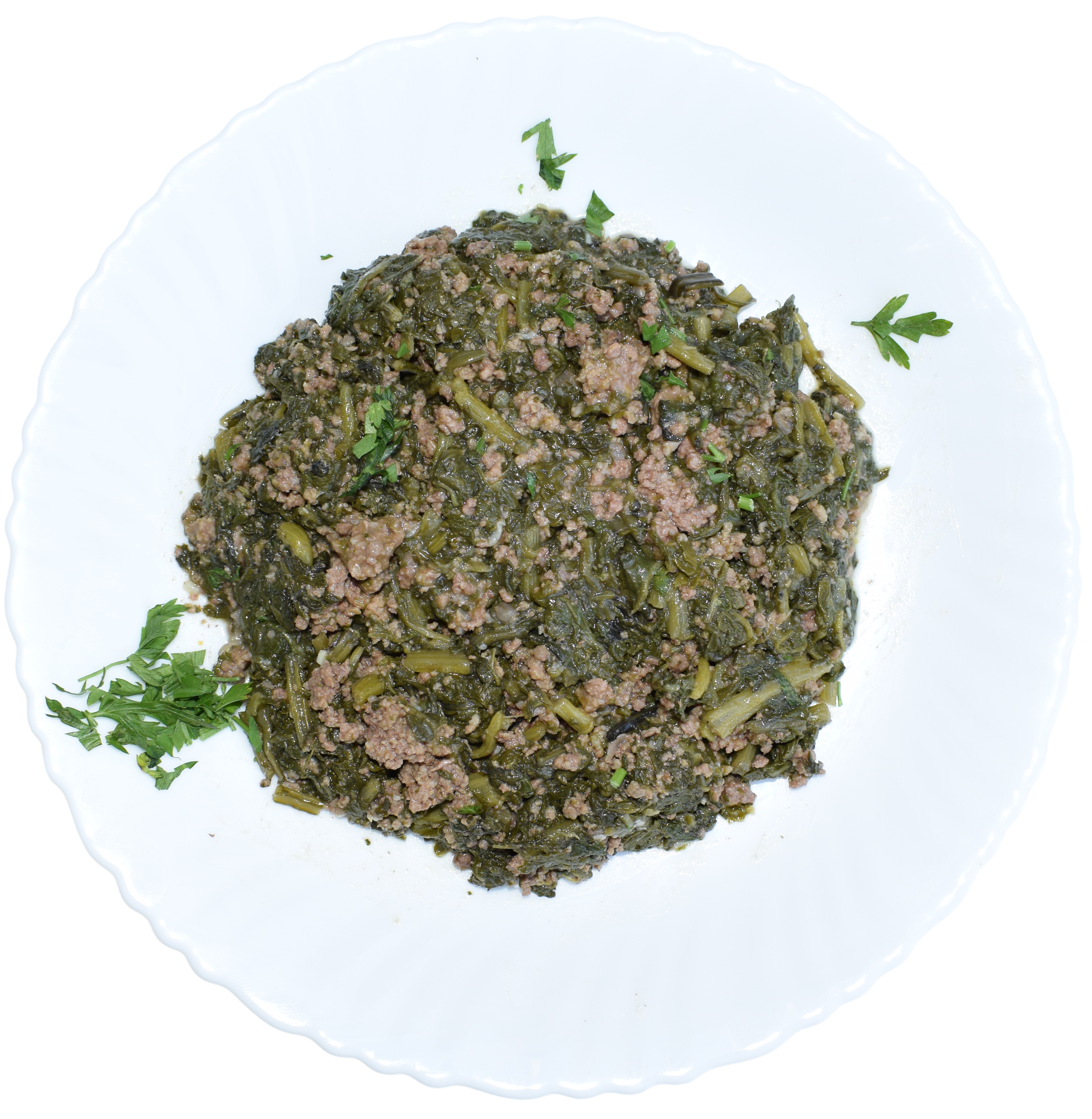 Haché de Poulet aux Épinards et Crème de Fromage