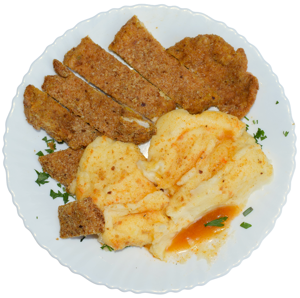 Breaded Chicken and Potato Rice