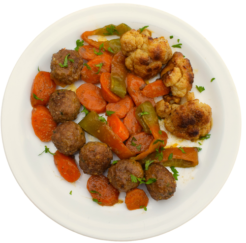 Chou-Fleur, Légumes & Boulettes de Viande