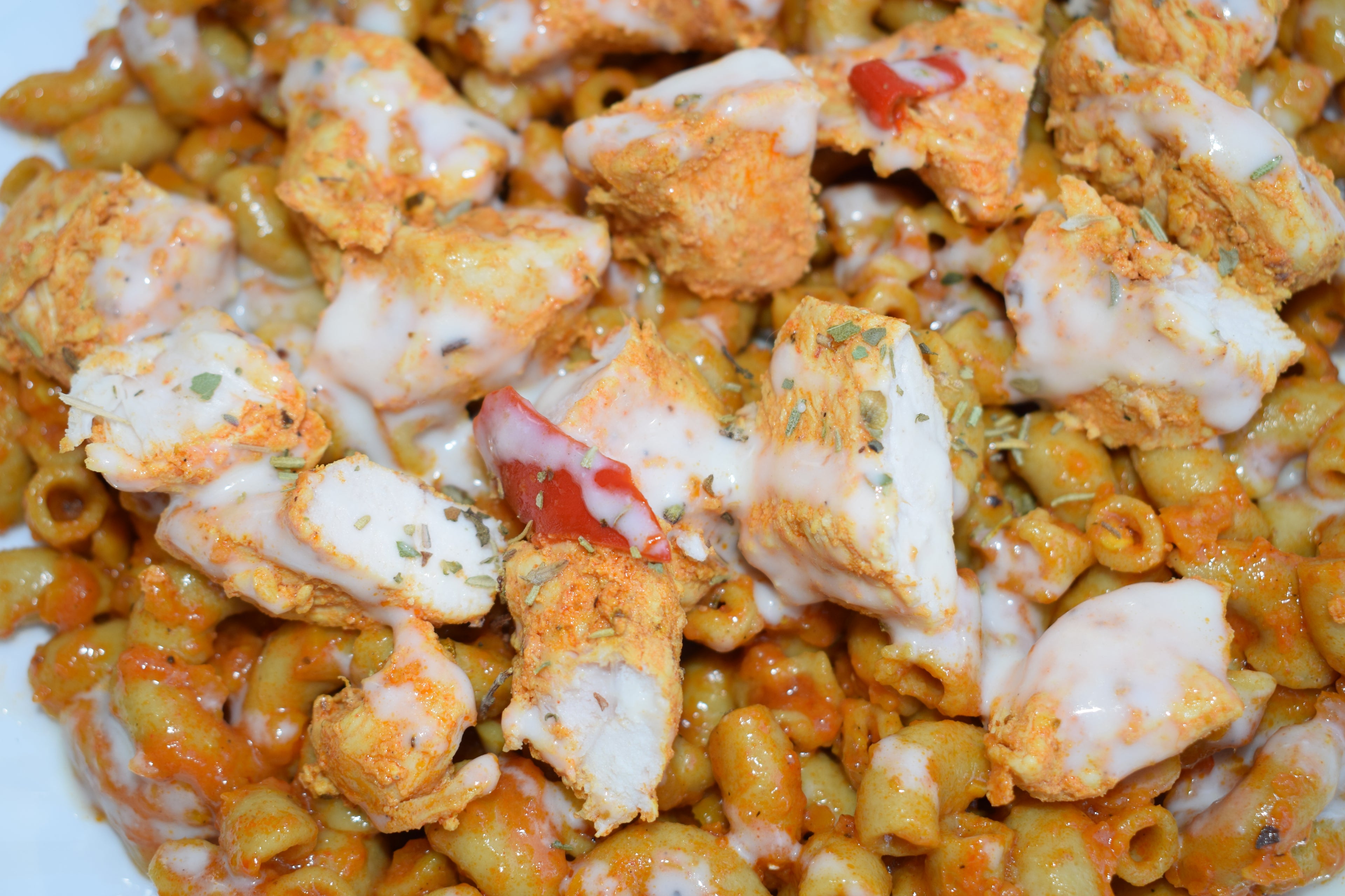 Macaroni Sauce Pasta au Poulet