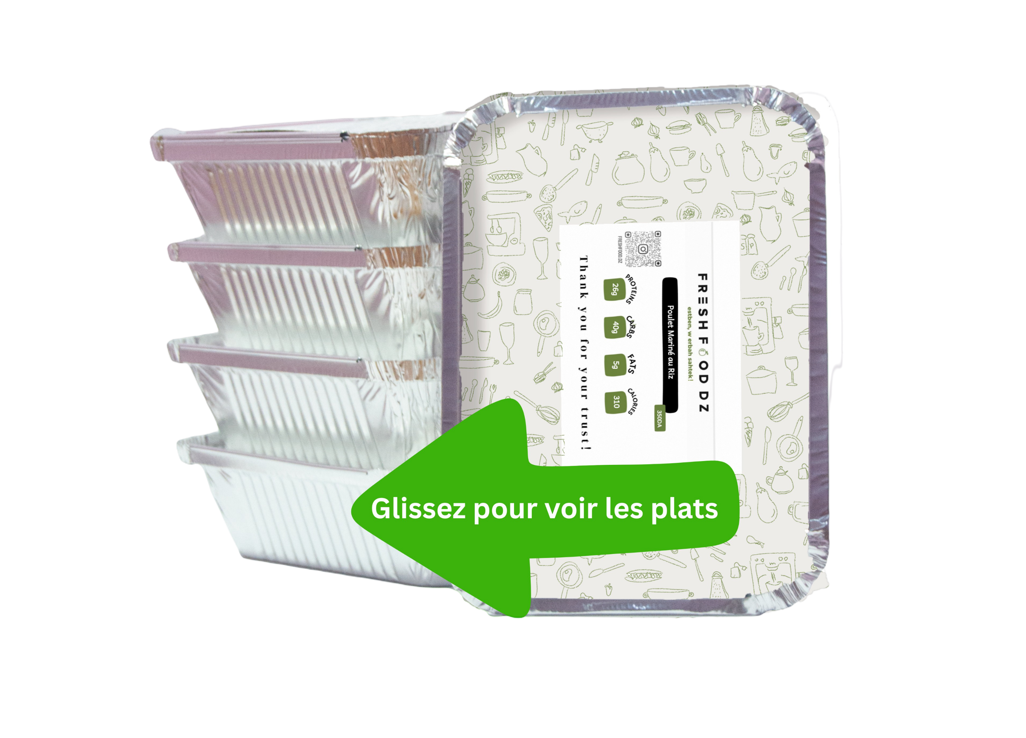 Pack Bronze 5 Repas Healthy Oran